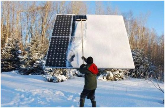 太阳能板冬天能供电吗