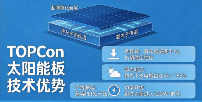 TOPCon太阳能板是什么?插图 TOPCon太阳能板